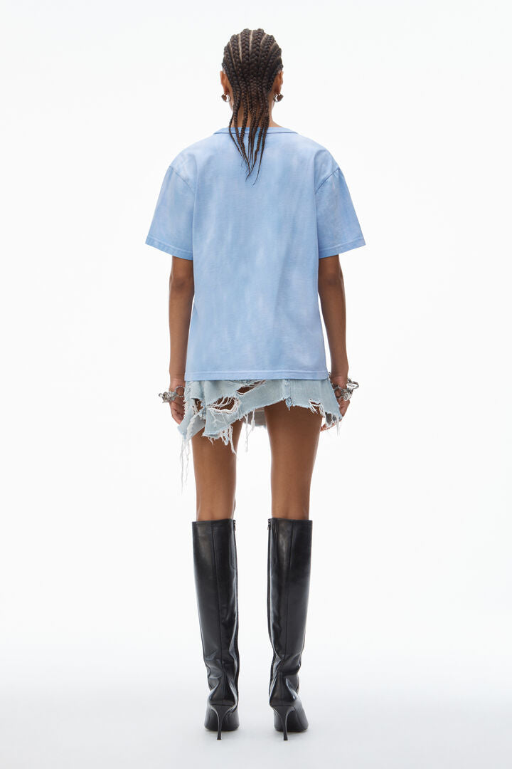 Puff Logo Tee In Cotton Jersey