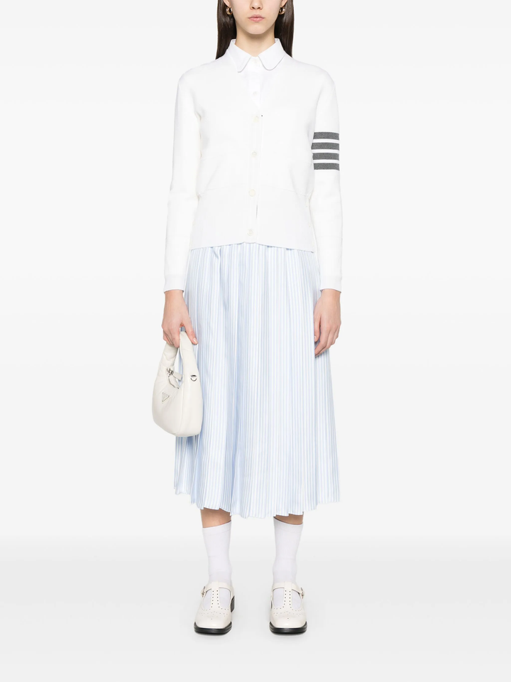 Silk Twill Pleated Skirt Women