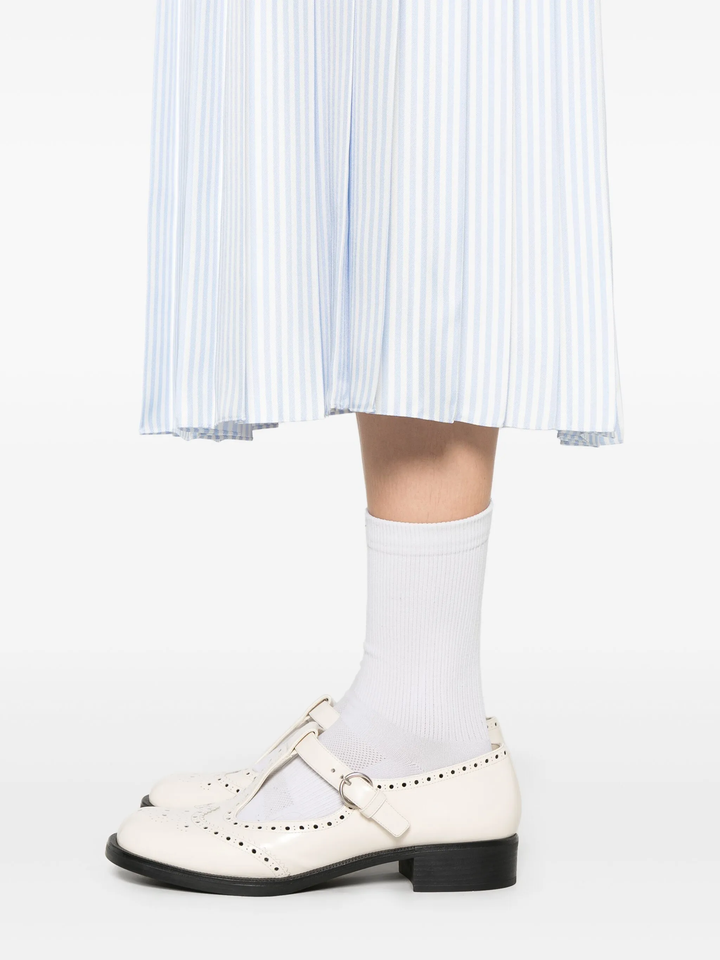Silk Twill Pleated Skirt Women