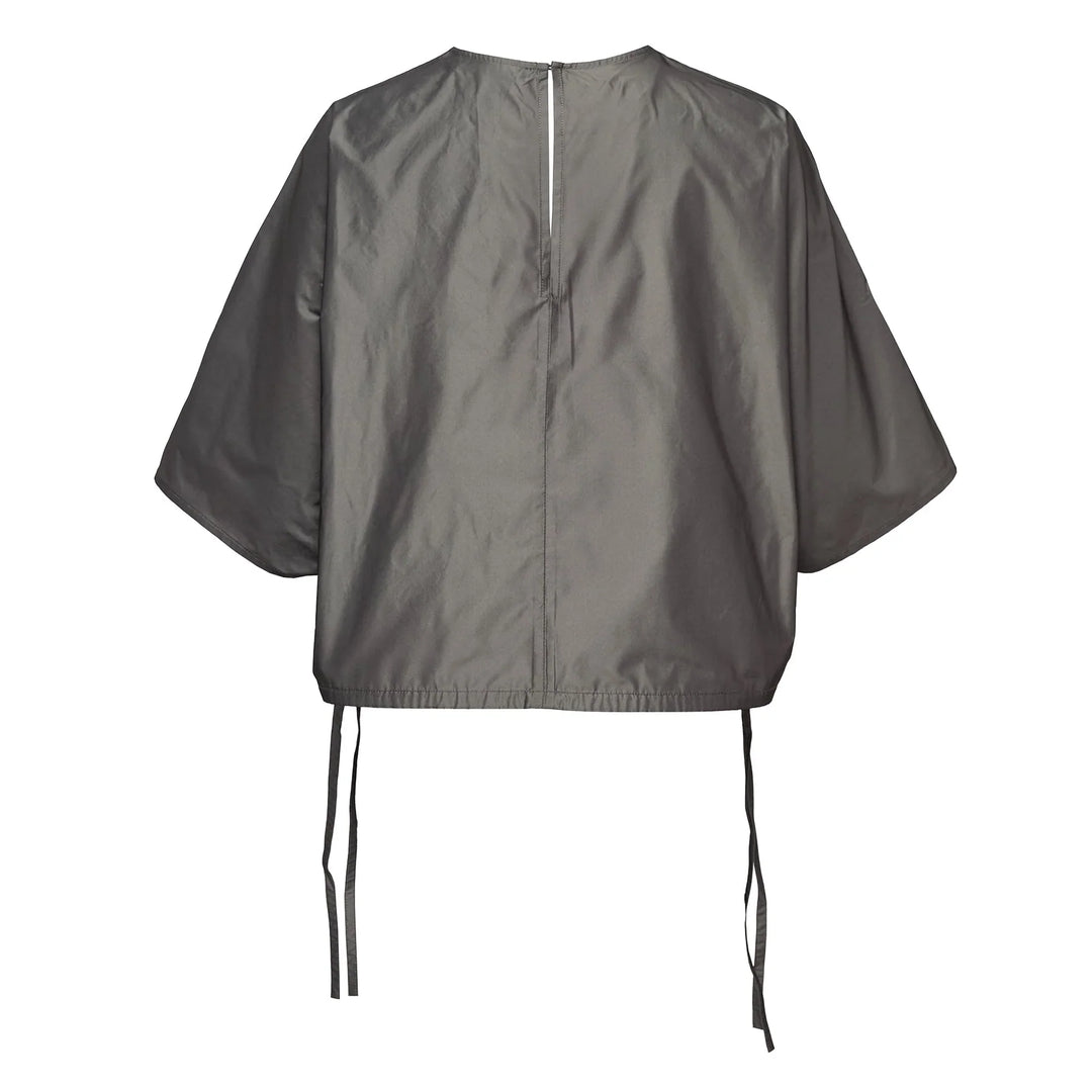 Poly Chambray Taffeta Batwing Top