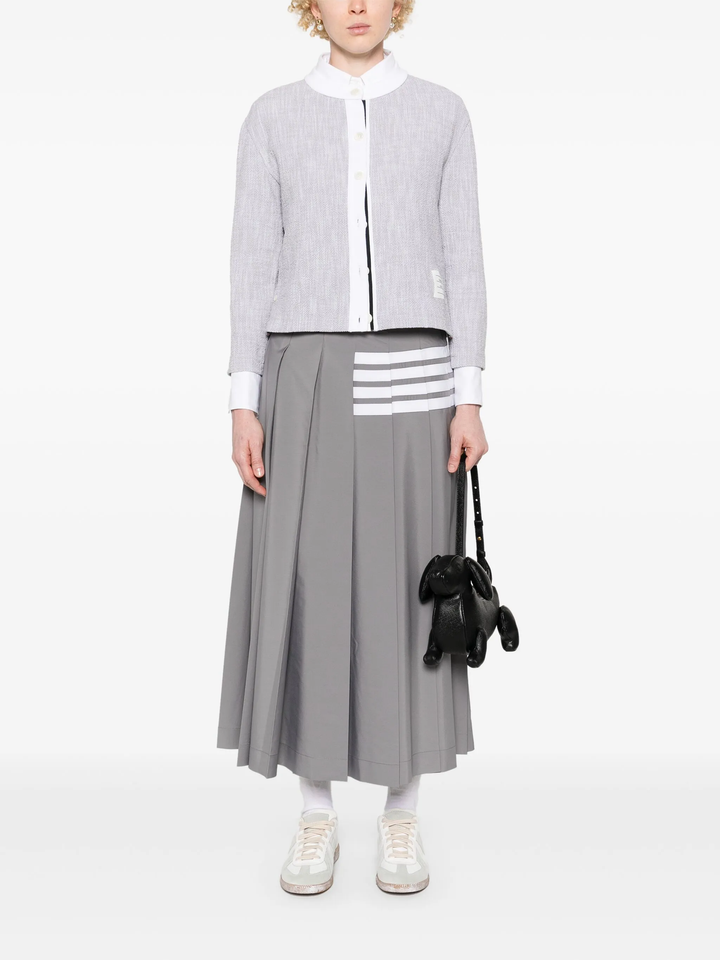 Crew Neck Cardigan In Cotton Women