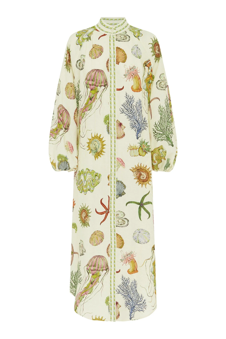 Sea House Shirt Dress