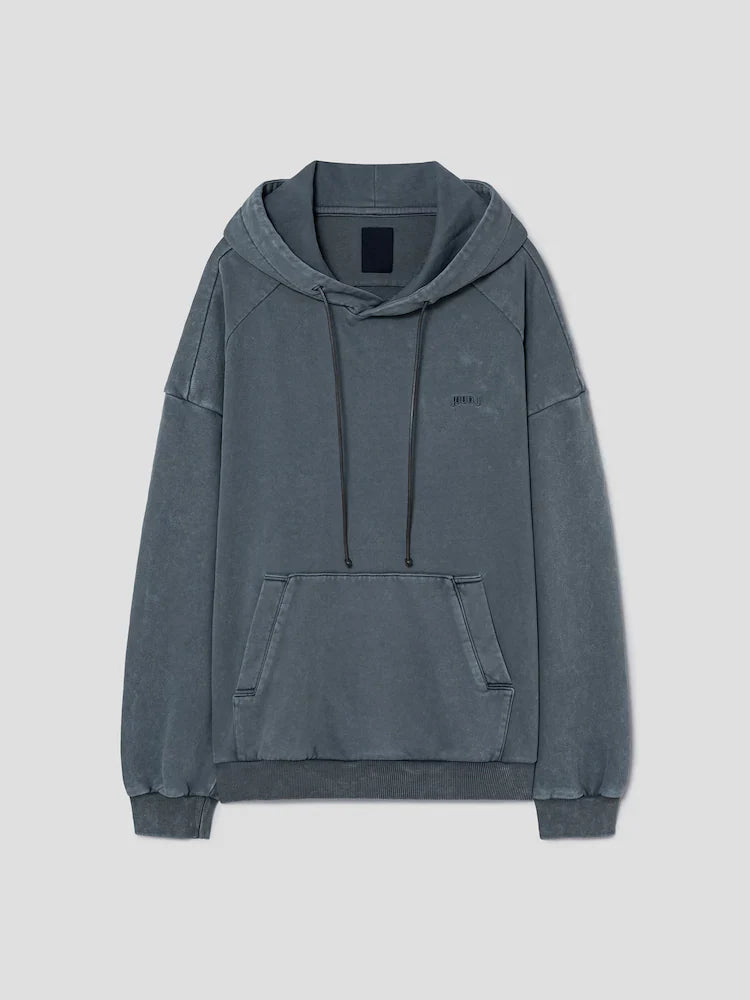 Language Lettering Embroidery Hoodie