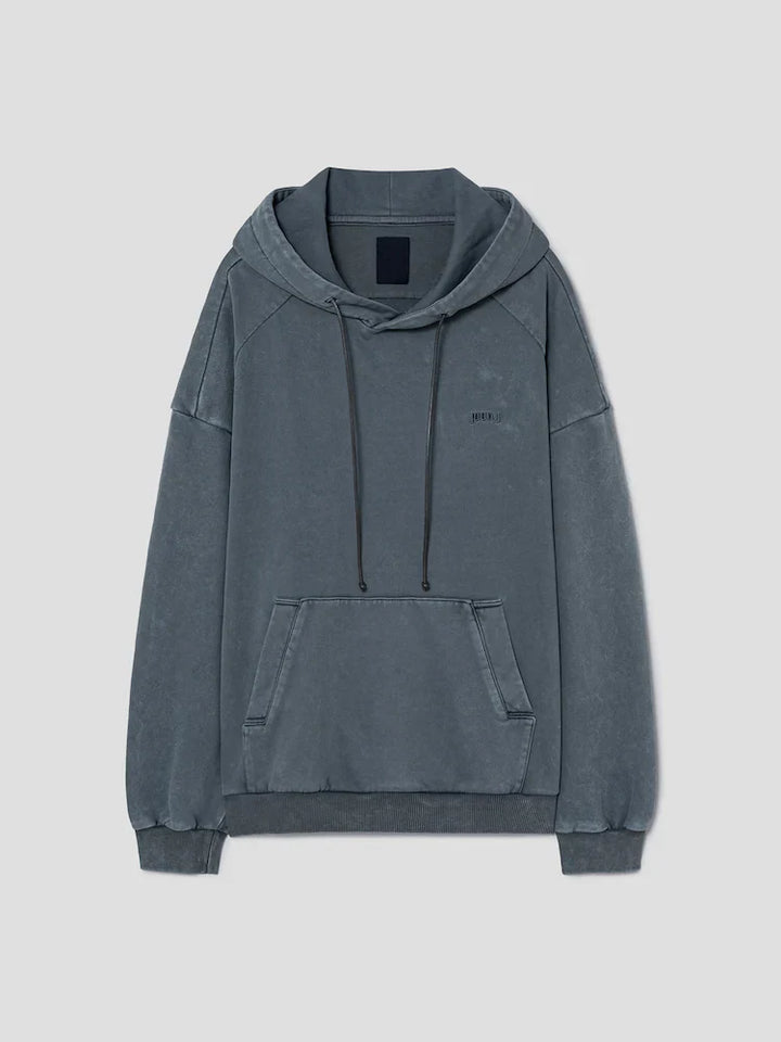 Language Lettering Embroidery Hoodie