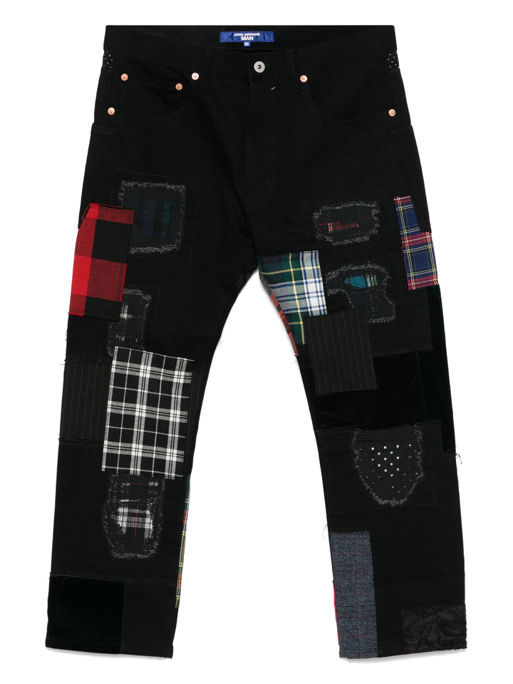 Cotton Denim x Multi Fabrics Pants