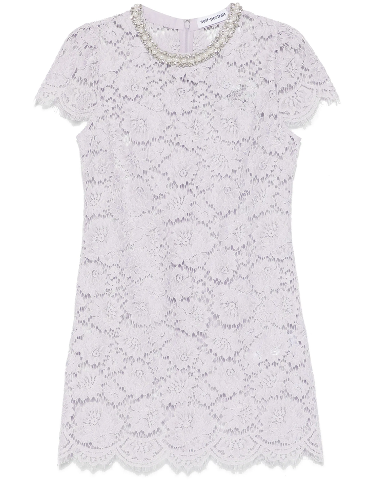Lilac Lace Mini Dress