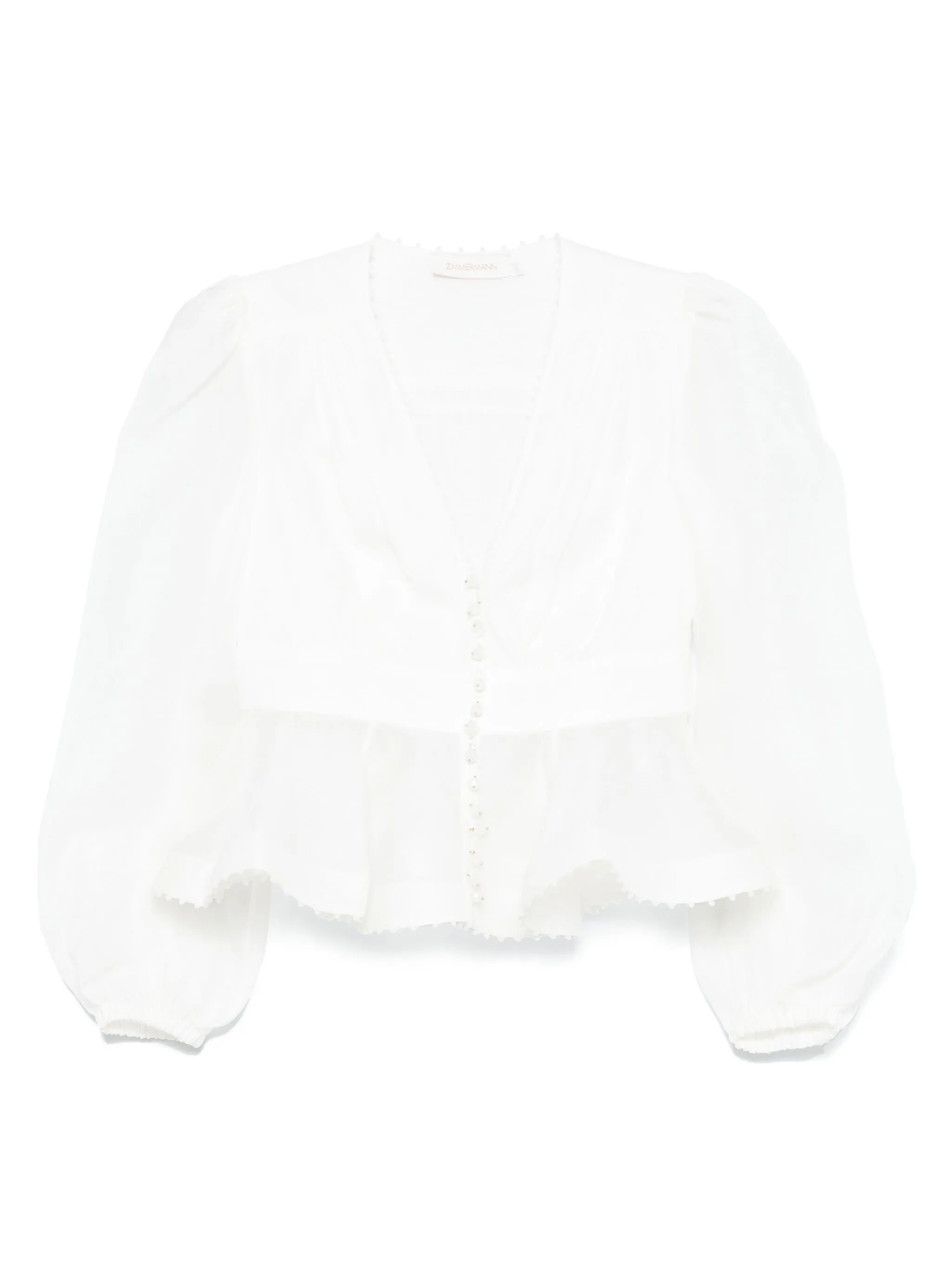 Dawning V-Neck Beaded Blouse