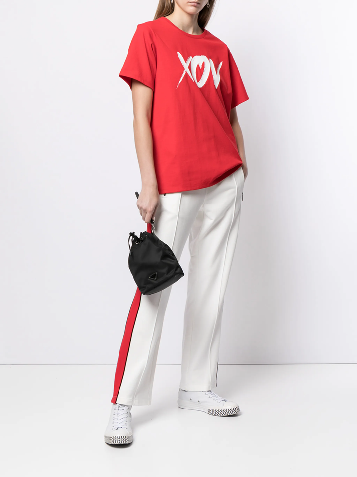 Cut&Sew Short Sleeve Crew Neck T-Shirt
