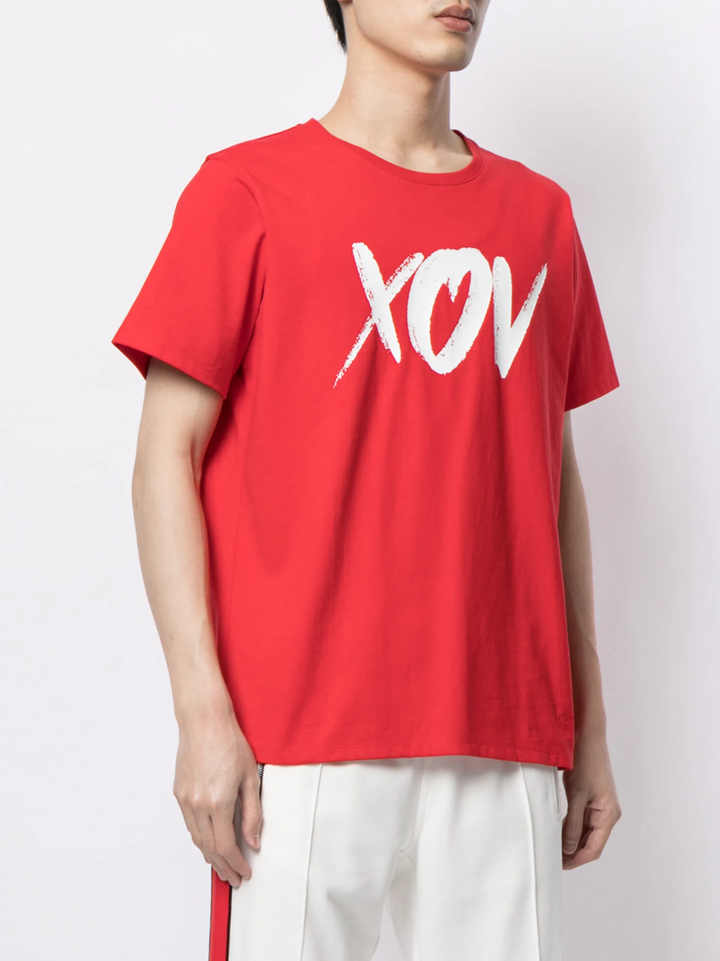 Cut&Sew Short Sleeve Crew Neck T-Shirt