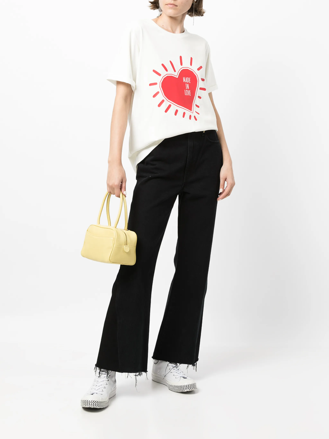 Cut&Sew Short Sleeve Crew Neck T-Shirt