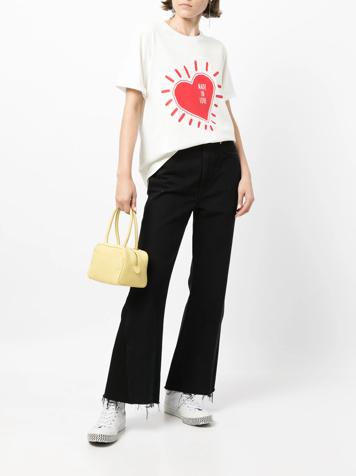 Cut&Sew Short Sleeve Crew Neck T-Shirt