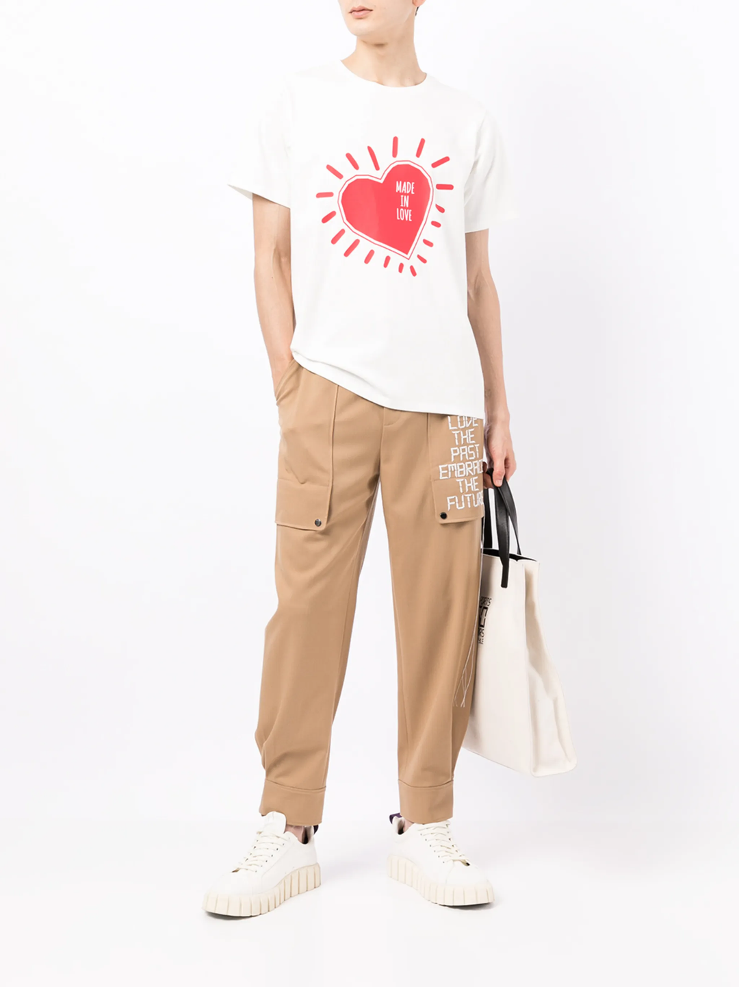 Cut&Sew Short Sleeve Crew Neck T-Shirt