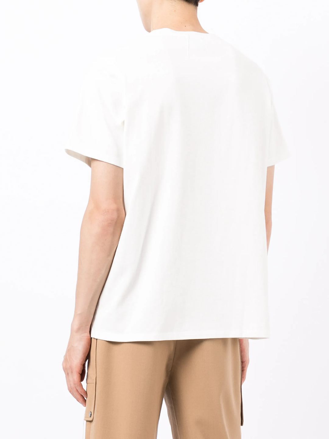 Cut&Sew Short Sleeve Crew Neck T-Shirt