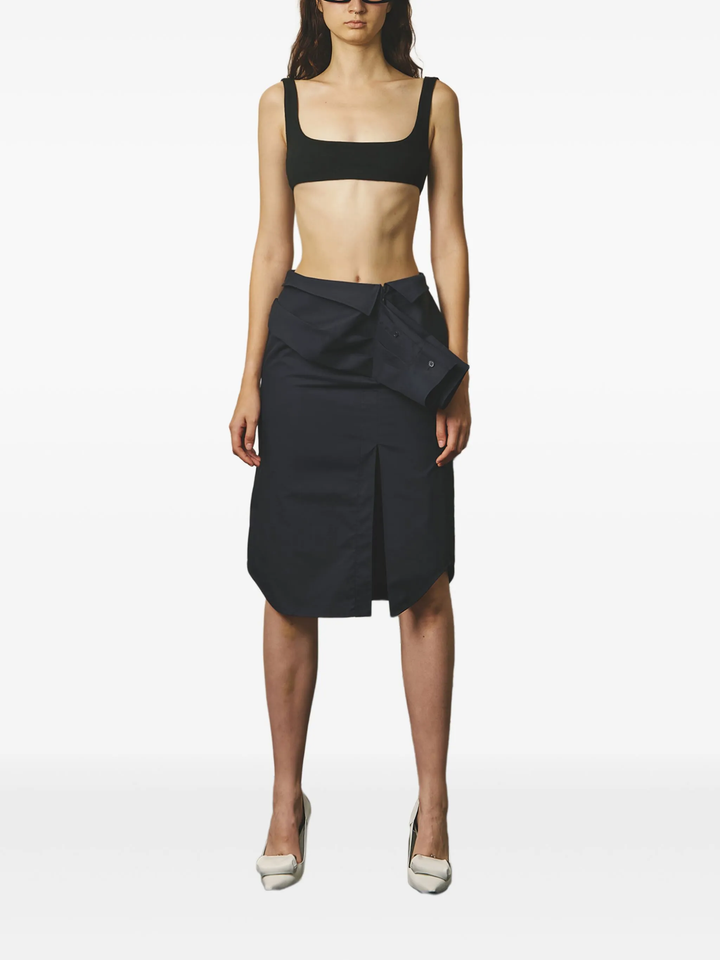 Shirt Layered Midi Skirt