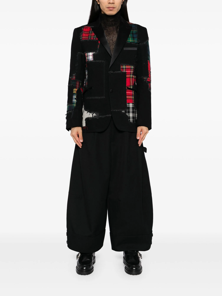 Cotton Denim x Multi Fabrics Patch Jacket