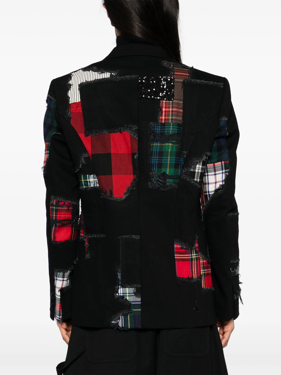 Cotton Denim x Multi Fabrics Patch Jacket