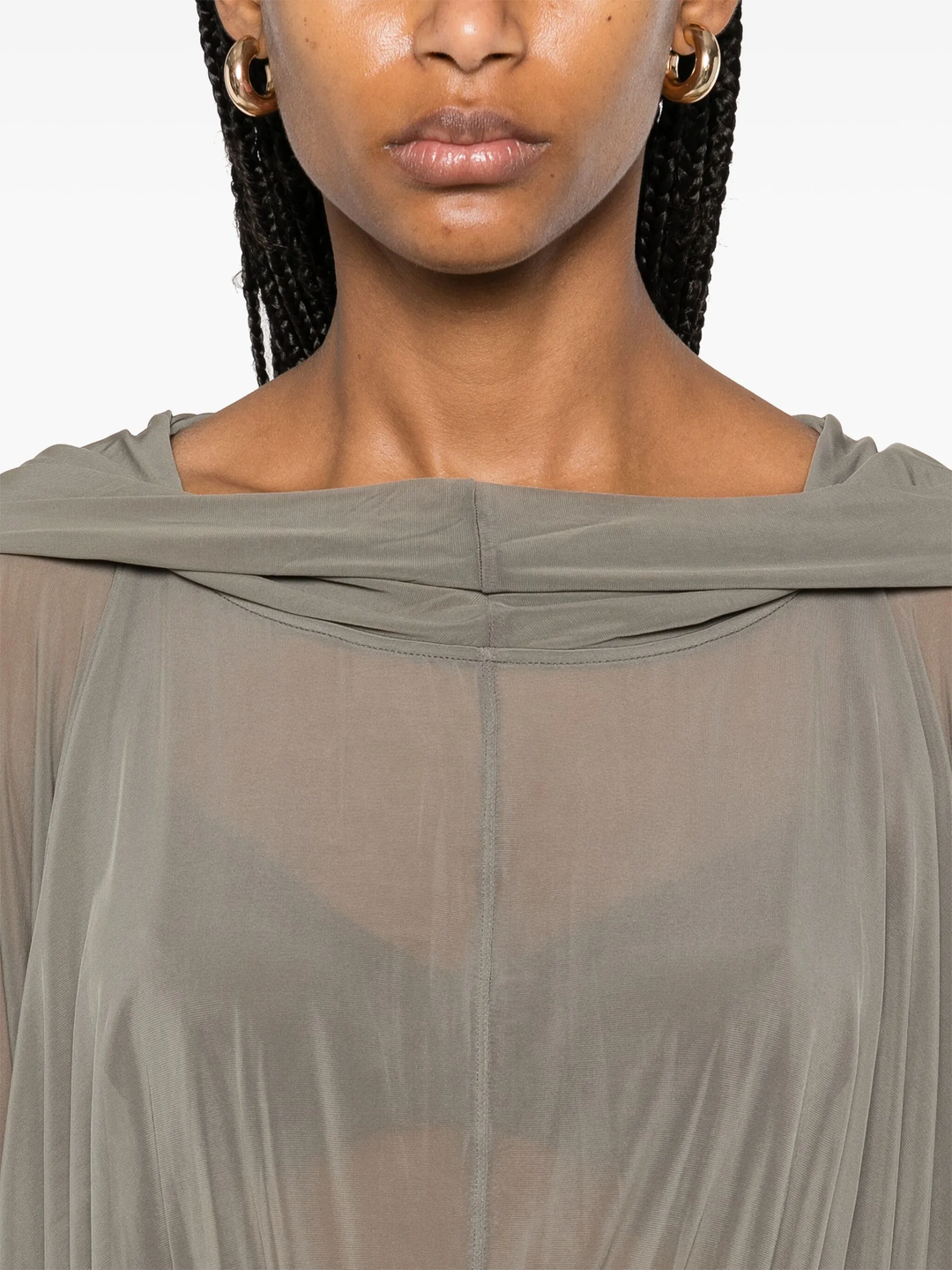 Cropped Hooded Tunic