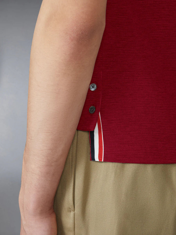 Cotton Waffle Rib Cuff Tee