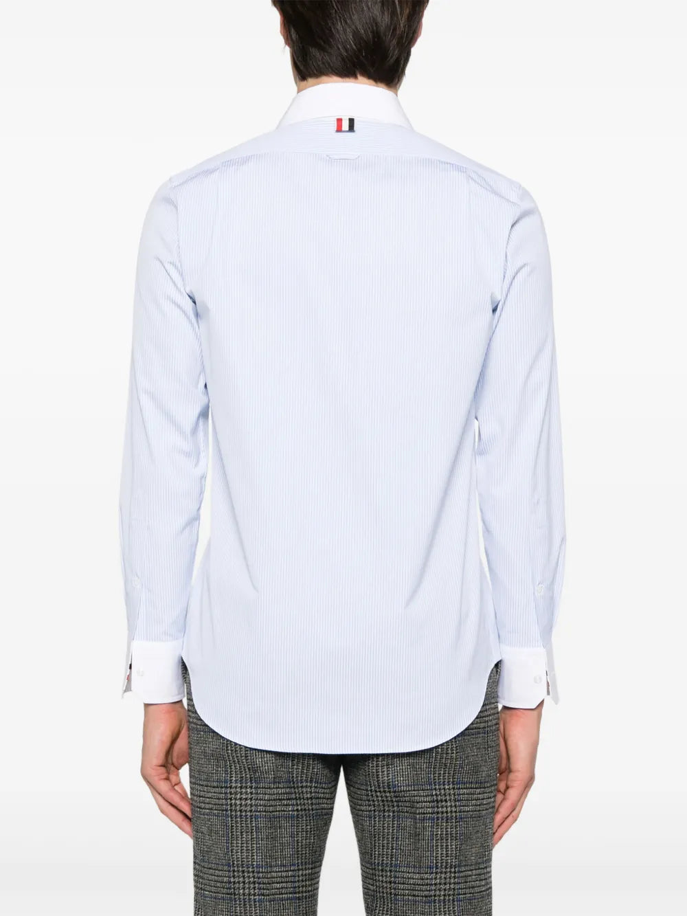 Micro University Striped Poplin Straight Fit Shirt