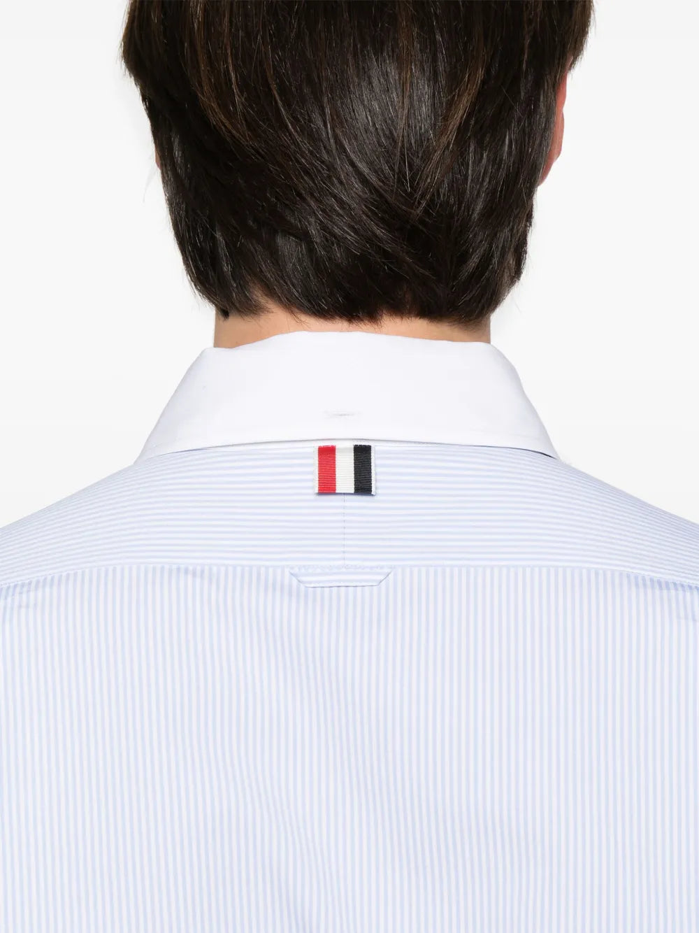 Micro University Striped Poplin Straight Fit Shirt