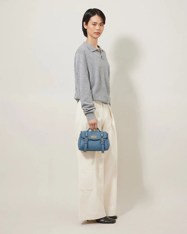 Mini Alexa Brighton Blue Heavy Grain