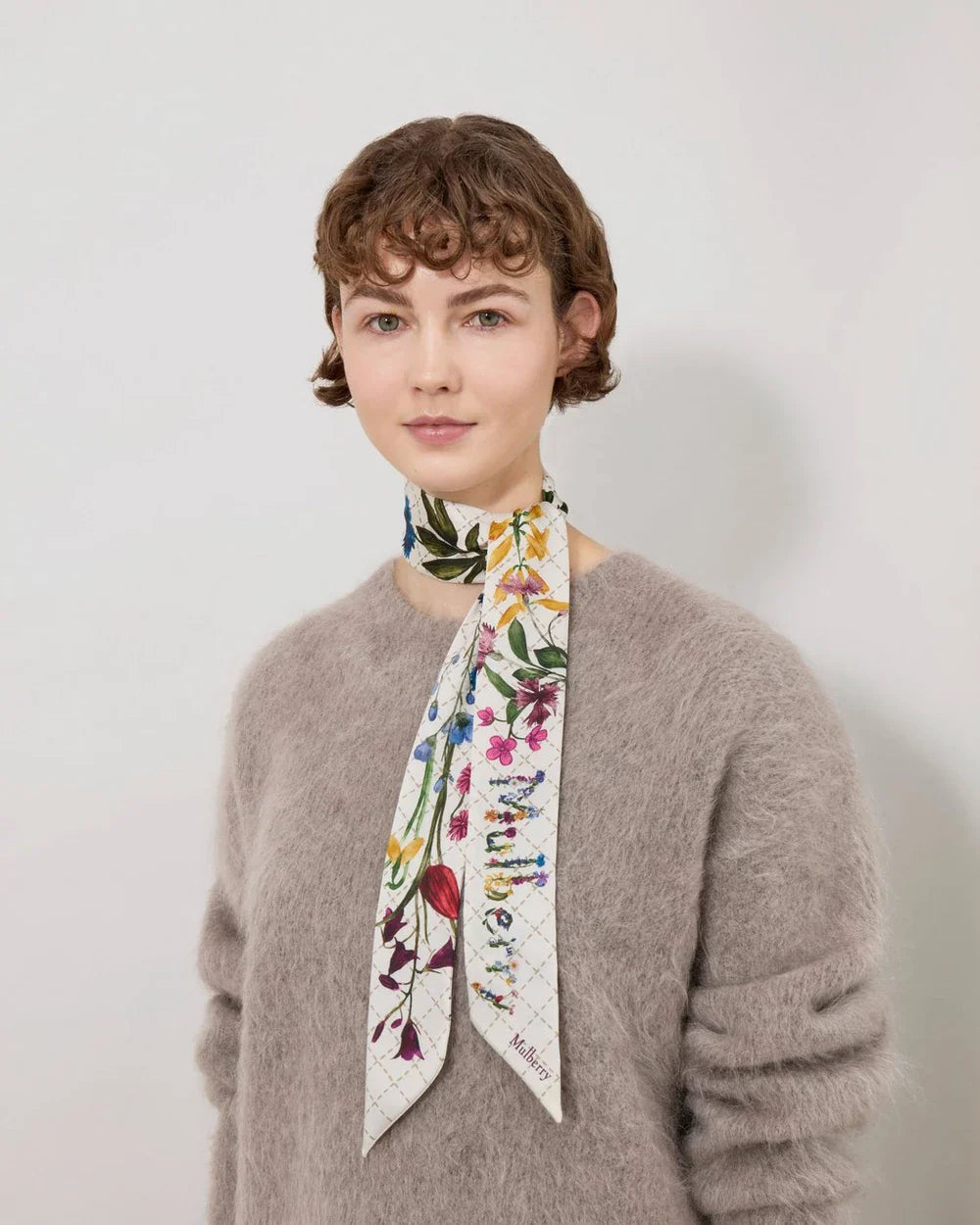 Wild Floral Skinny Scarf