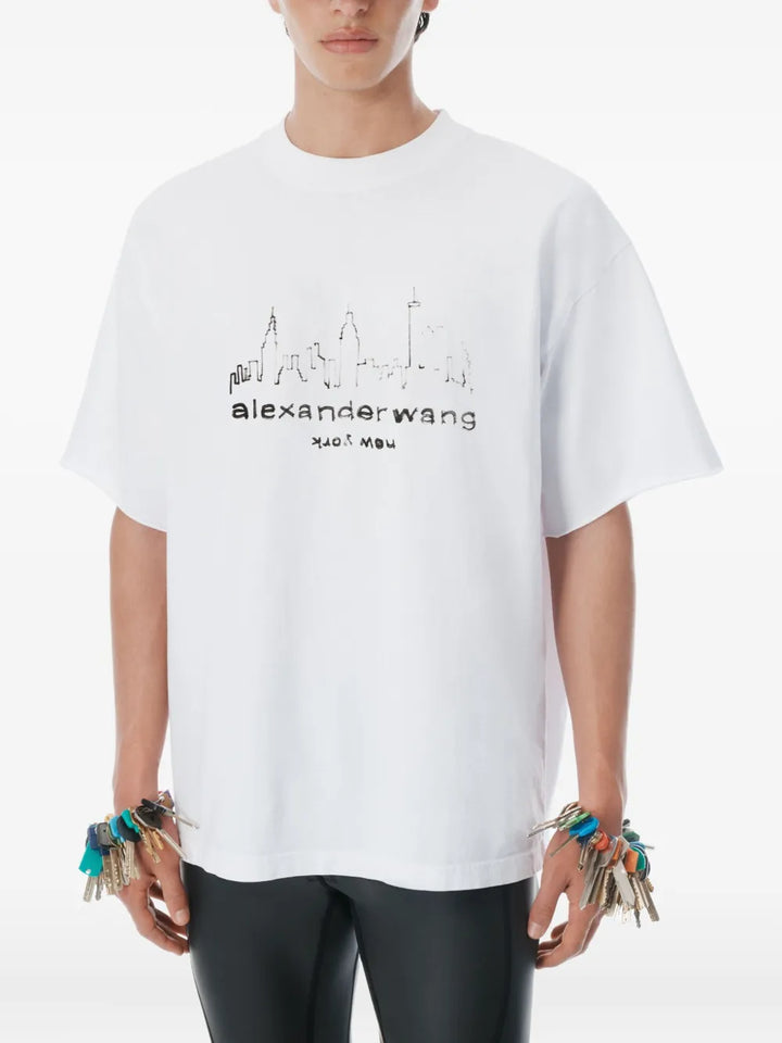 Cotton Oversized Logo T-Shirt