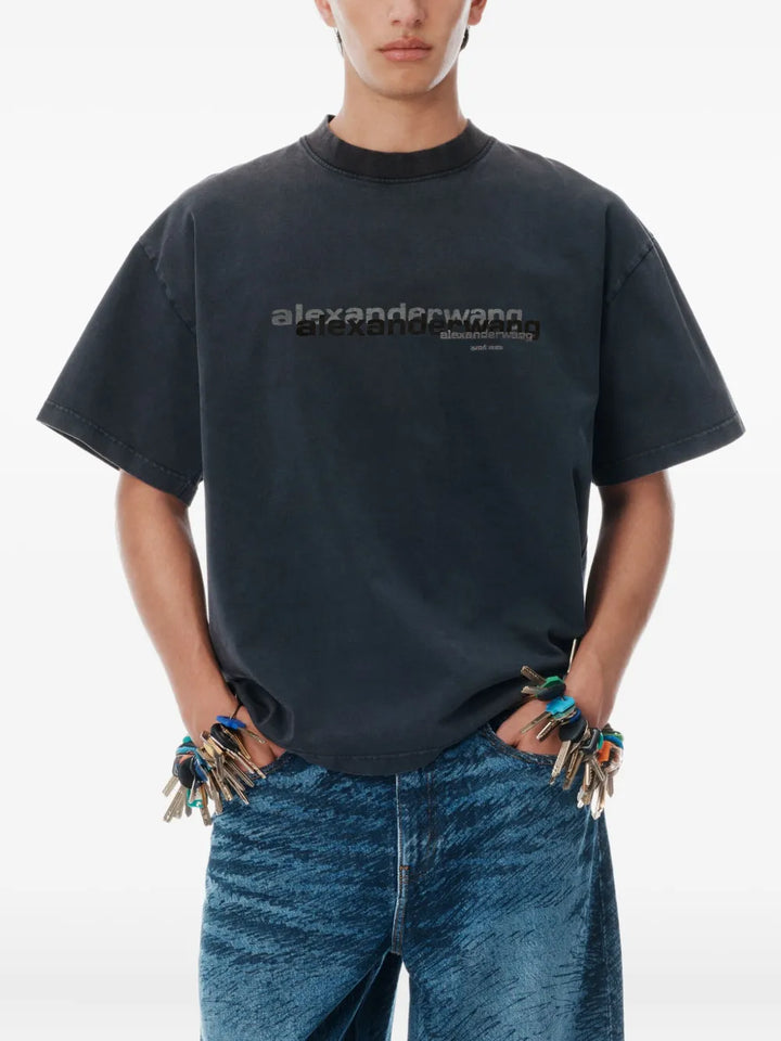 Cotton Oversized Logo Tee