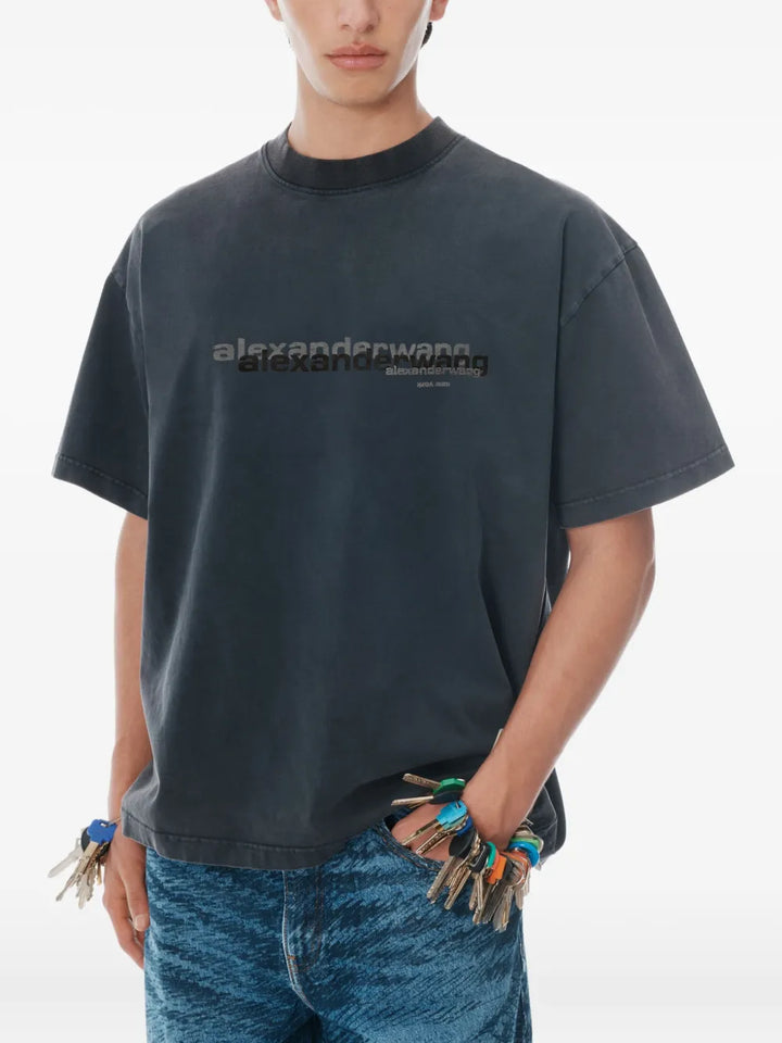 Cotton Oversized Logo Tee