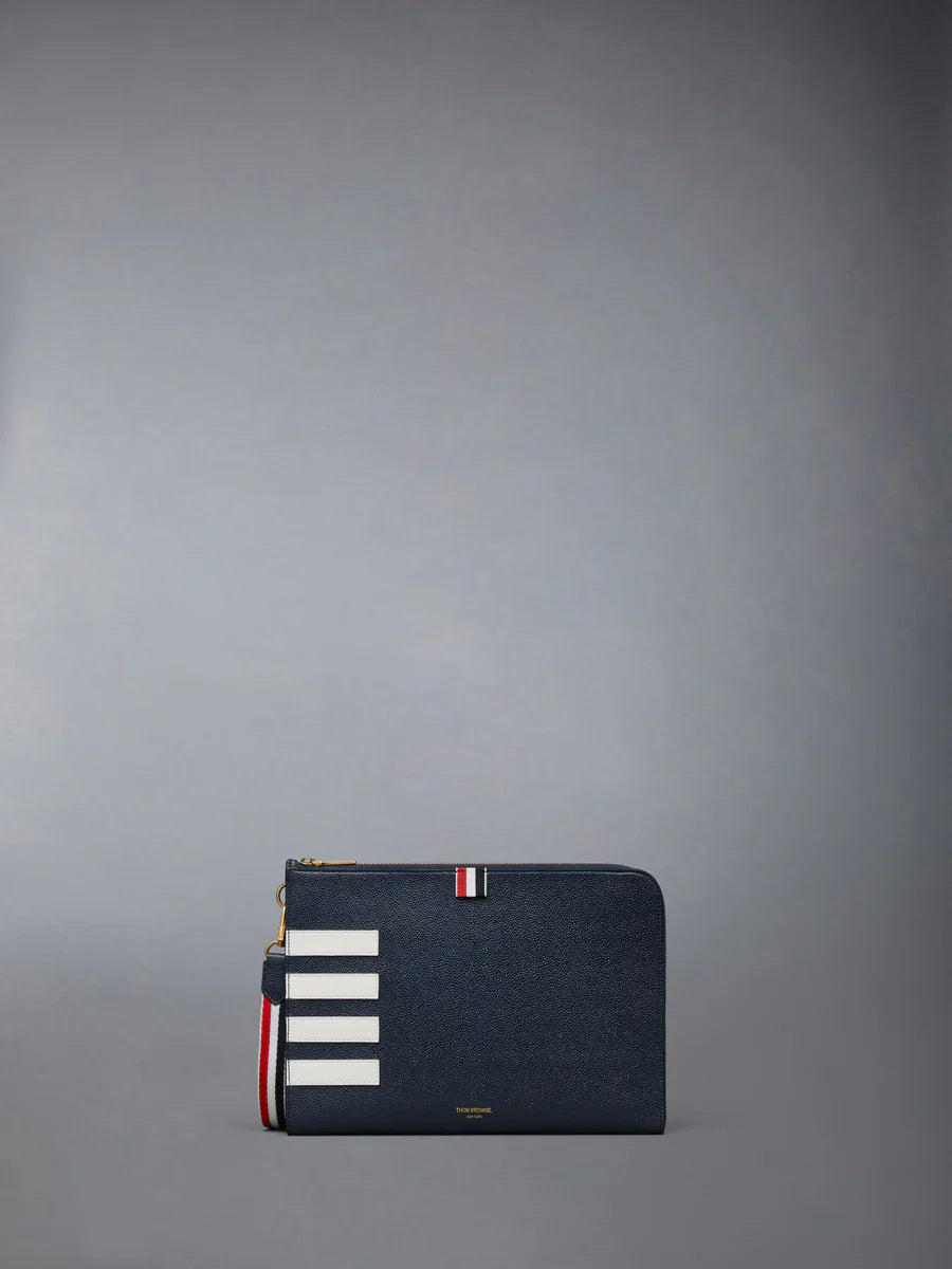 Pebble Grain 4-Bar Gusset Folio Men