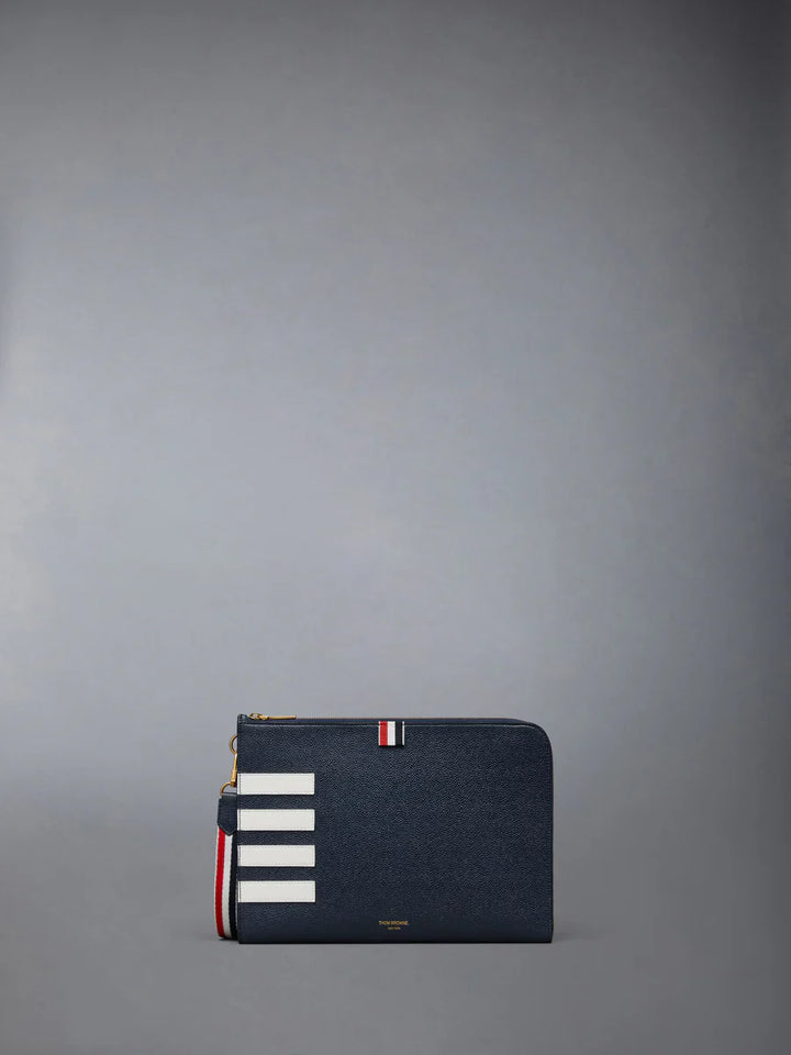 Pebble Grain 4-Bar Gusset Folio Men