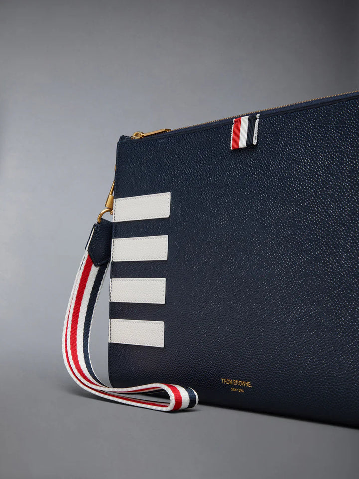Pebble Grain 4-Bar Gusset Folio Men