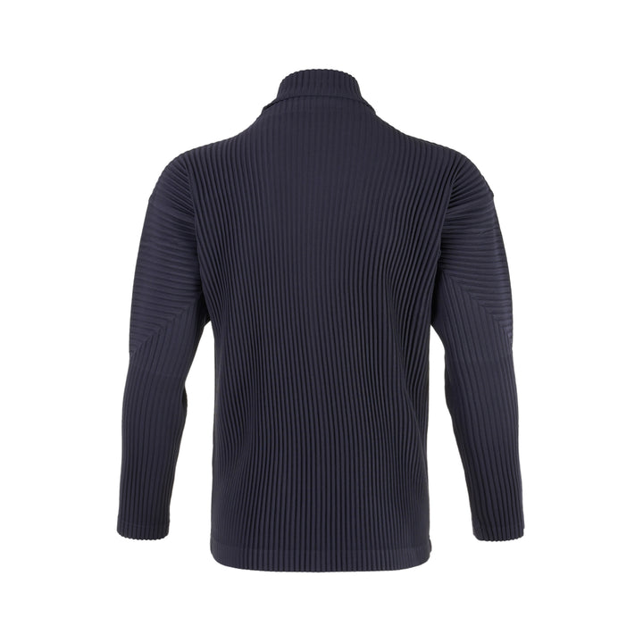Ribbed Turtleneck Long Sleeve Top
