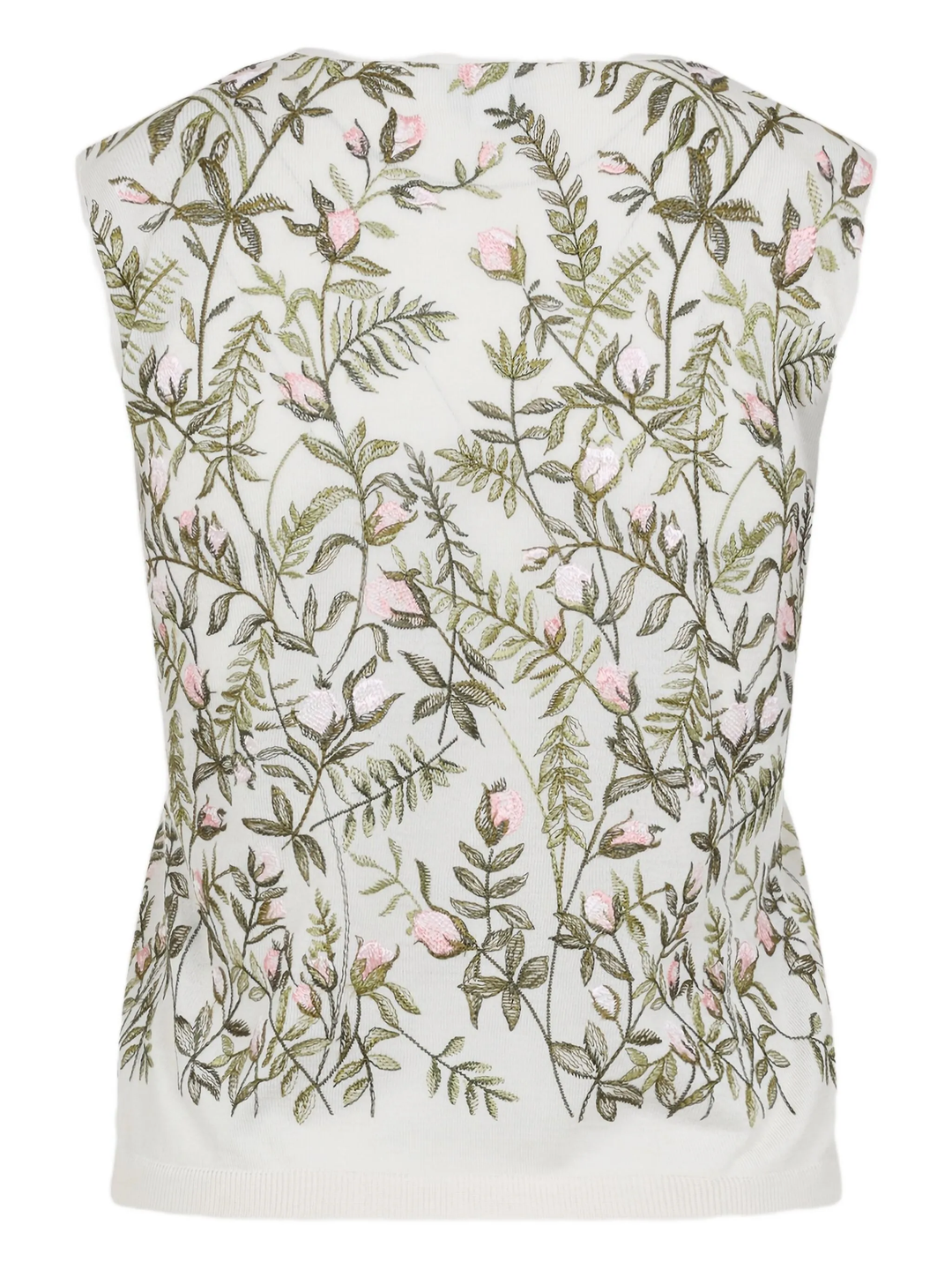 Floral Embroidered Knit Top