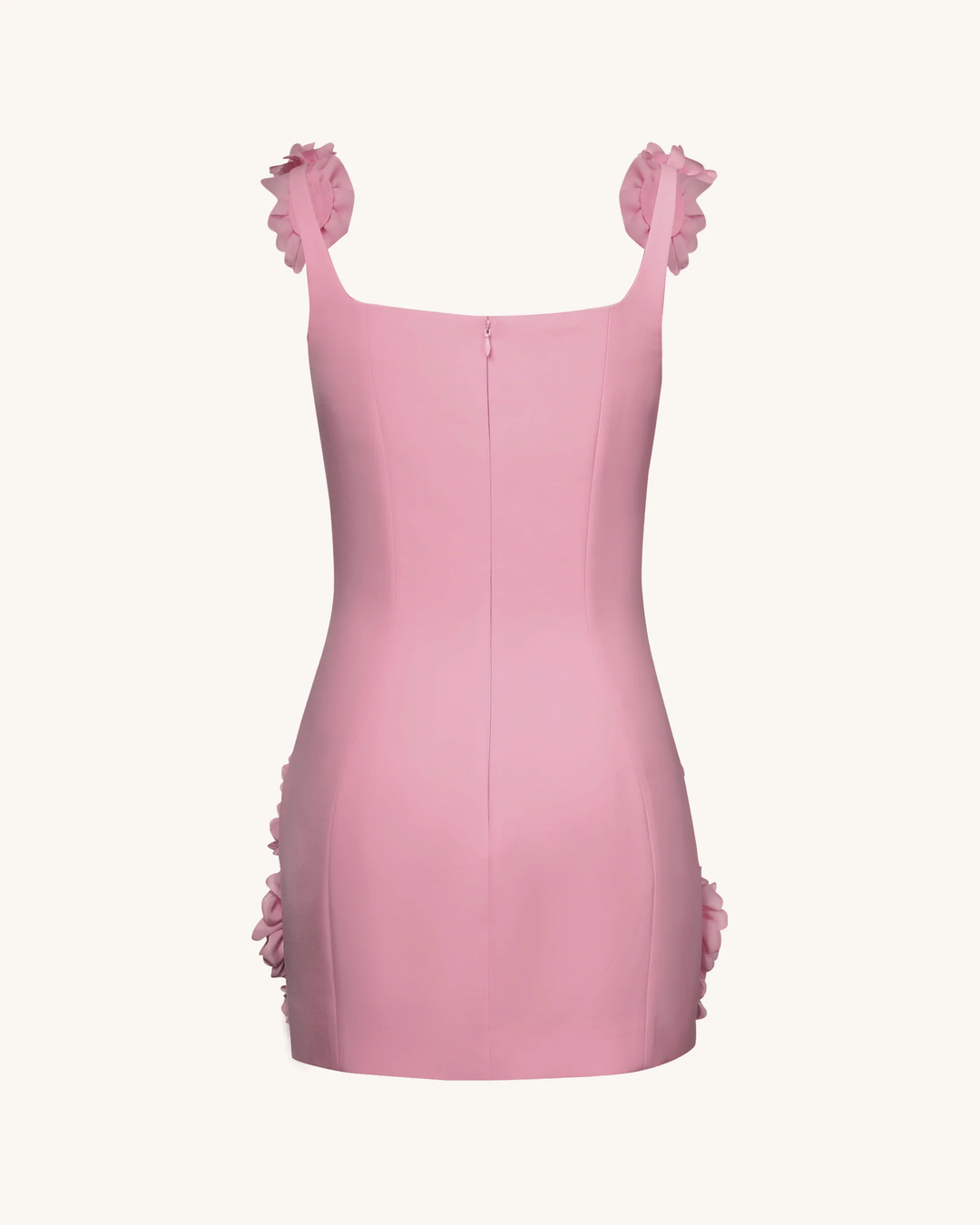 Elaina Rosette Applique Mini Dress