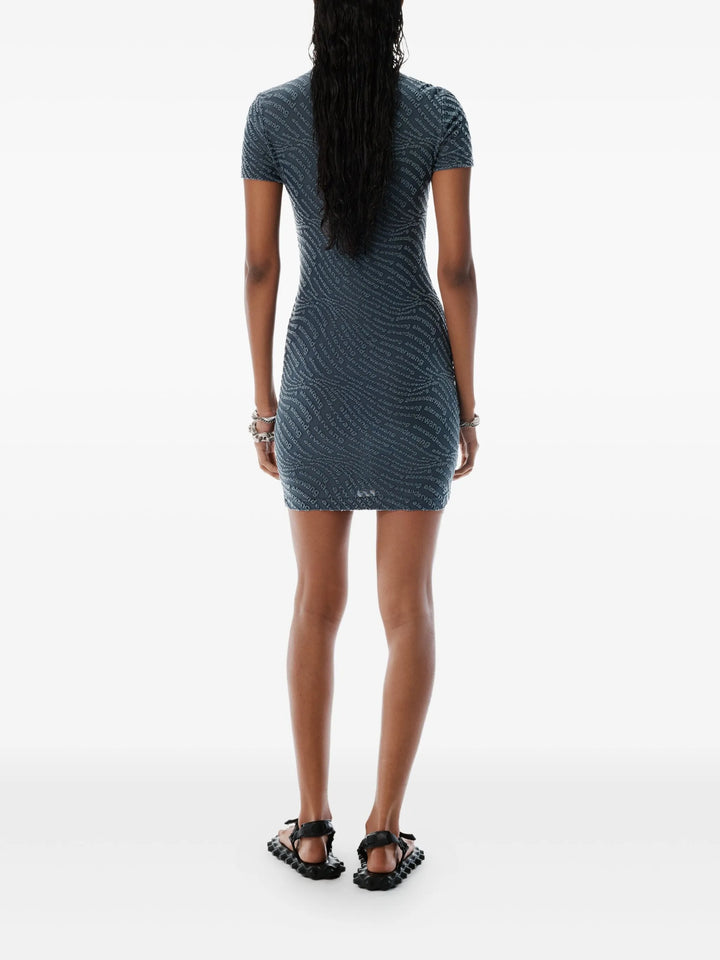 Jacquard Logo Mini Dress