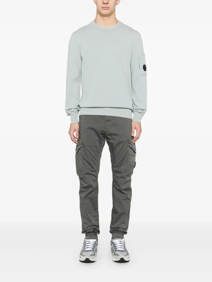 Stretch Satin Cargo Pants