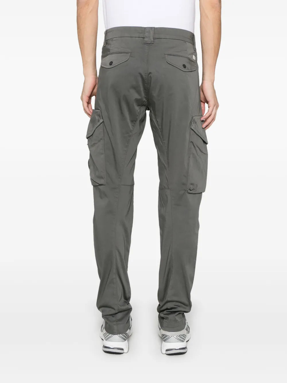 Stretch Satin Cargo Pants