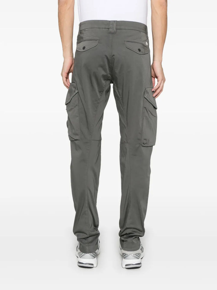 Stretch Satin Cargo Pants