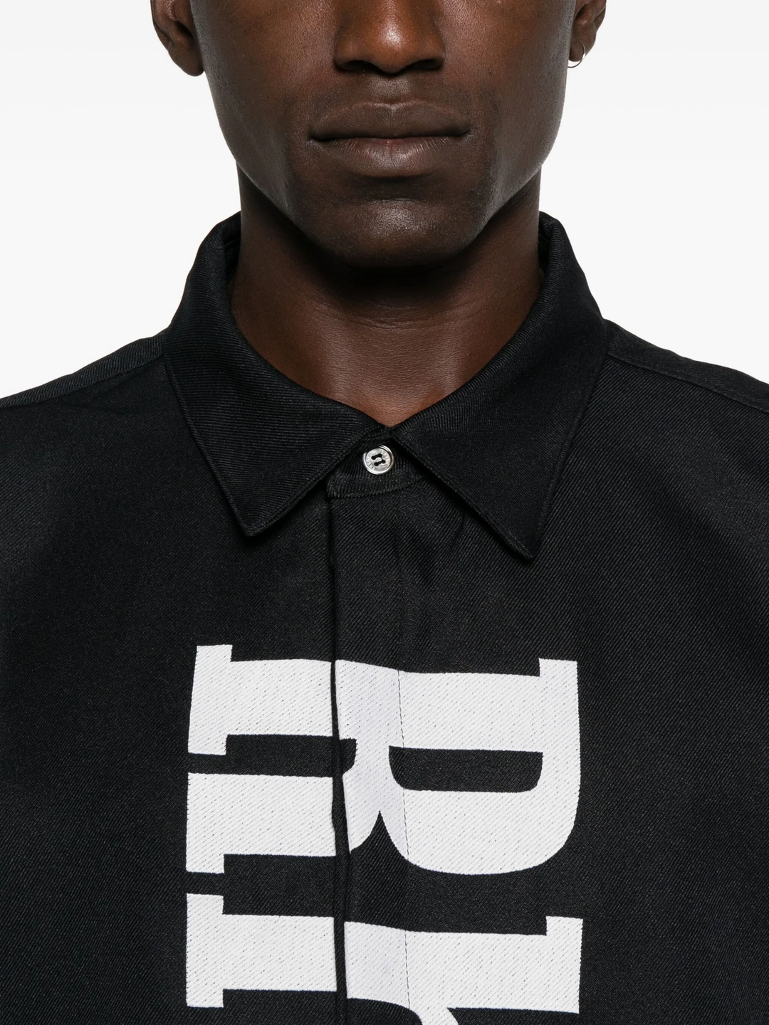 Center Logo Button Up Shirt