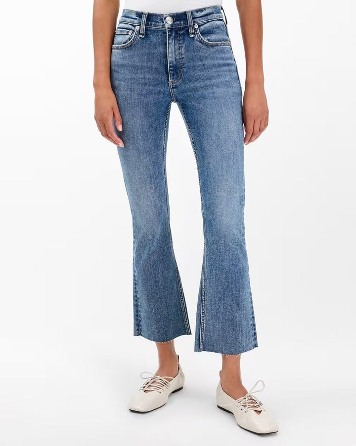 Flexi Peyton Mid-Rise Ankle Bootcut Jeans