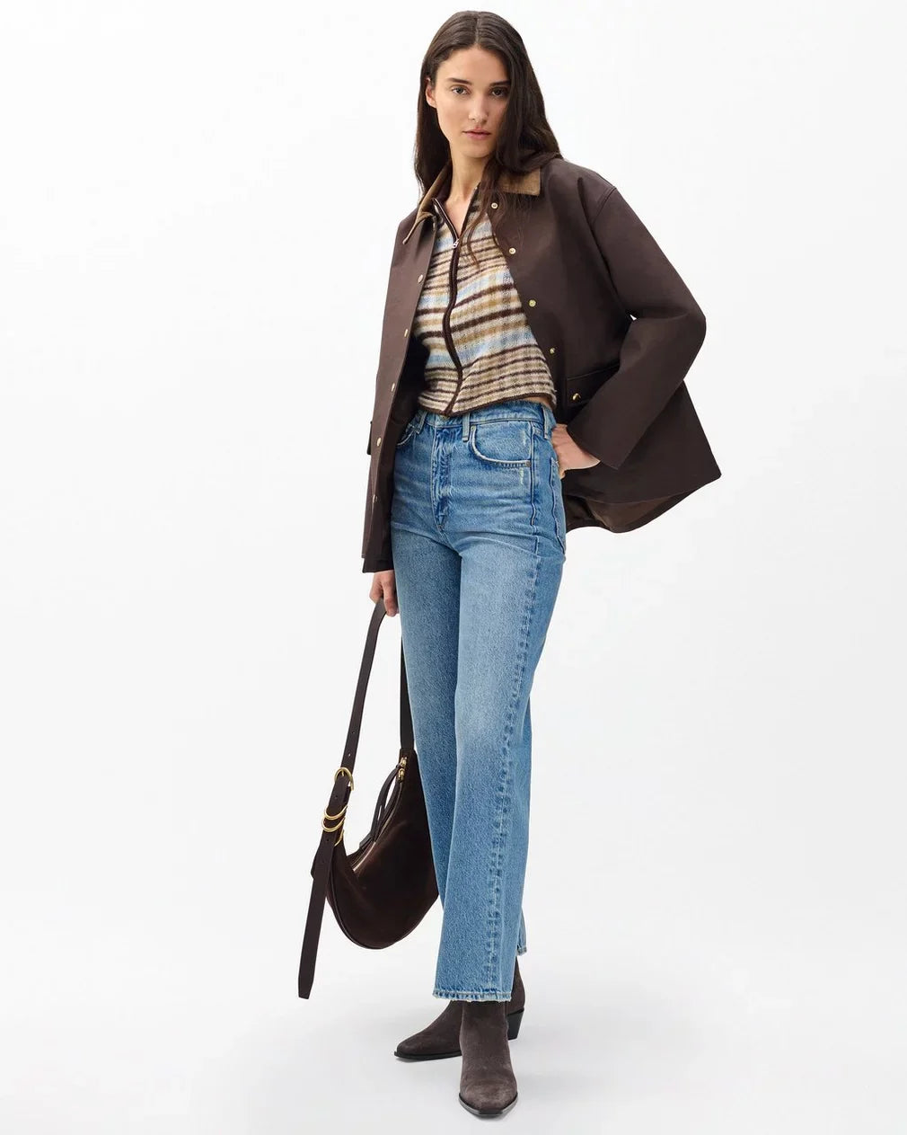 Shea High-Rise Ankle Straight Jeans