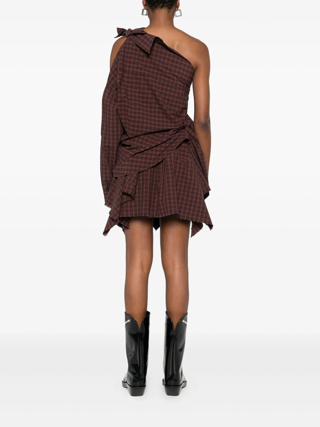 Asymmetric Deconstructed Mini Dress