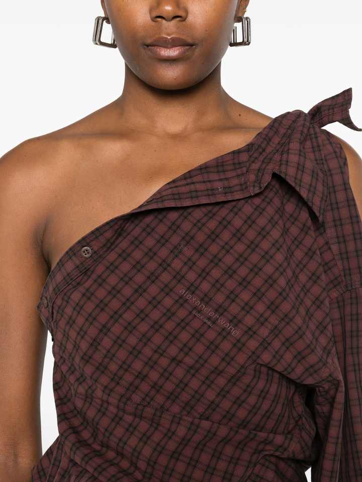 Asymmetric Deconstructed Mini Dress