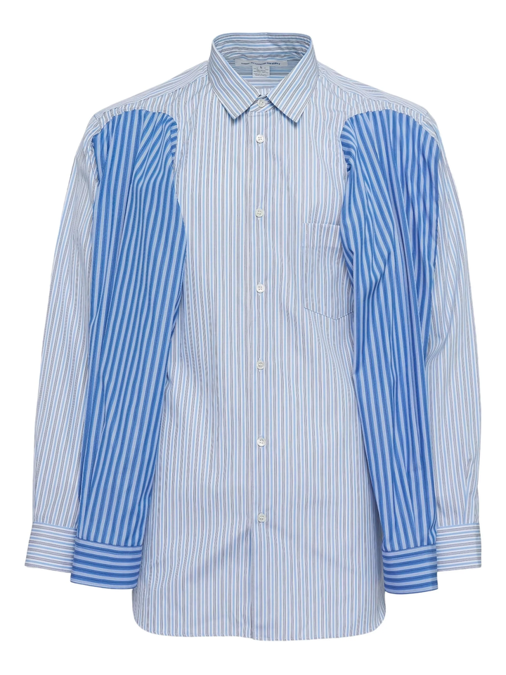Yarn Dyed Cotton Stripe Poplin Shirt