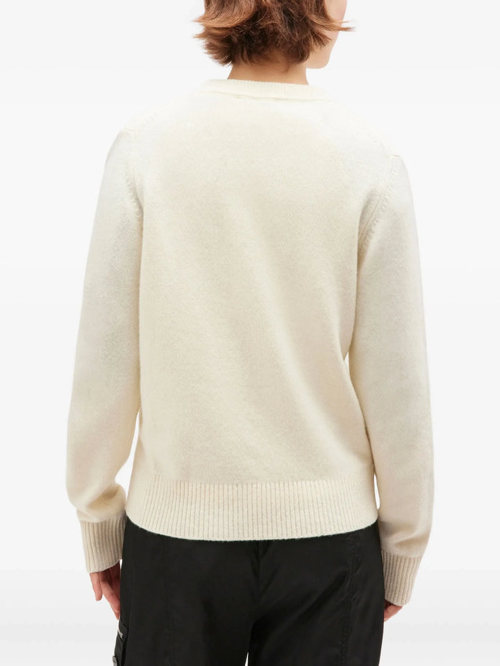 Graphic Wool Mix Fluffy Puppy Jumper