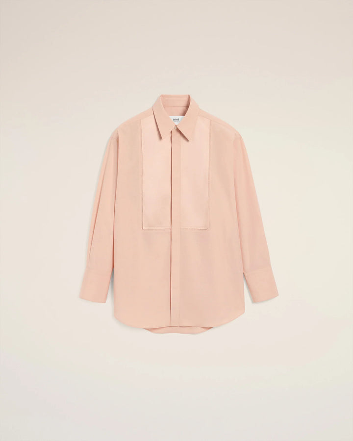 Cotton Poplin Satin Oversized Shirt