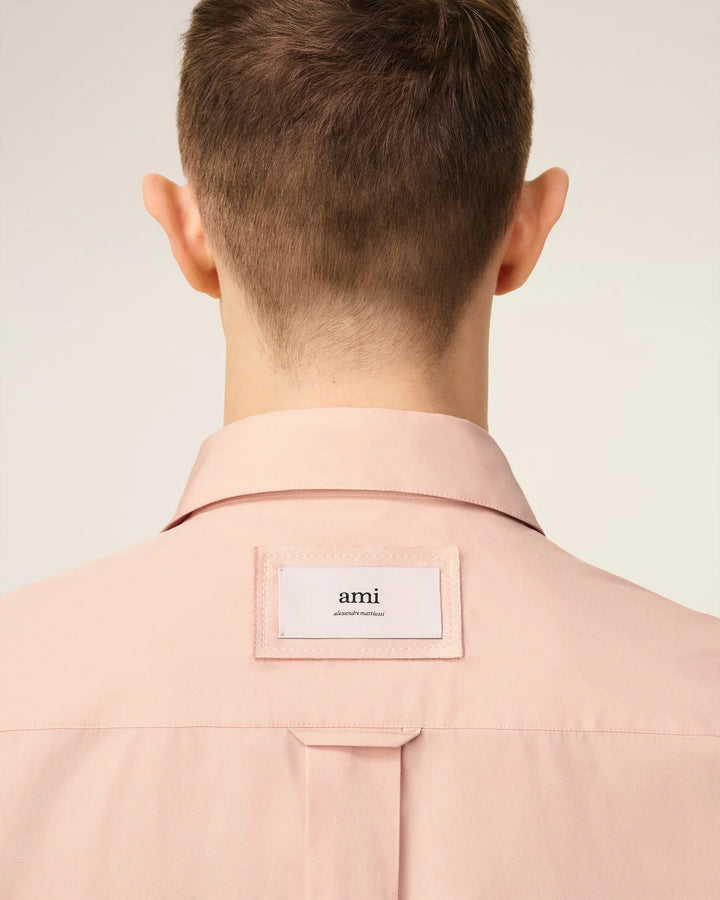 Cotton Poplin Satin Oversized Shirt