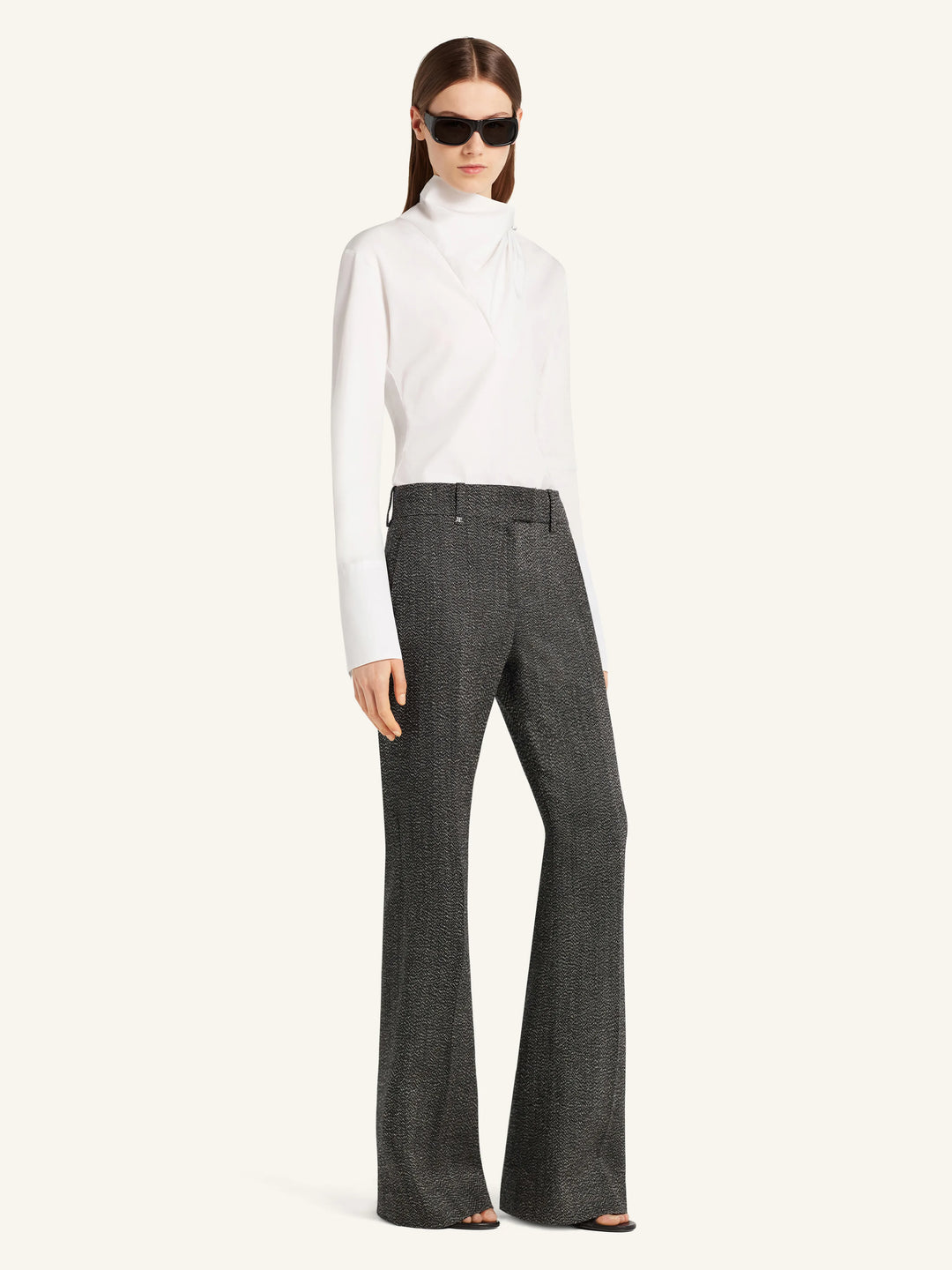 Knotted Poplin Blouse