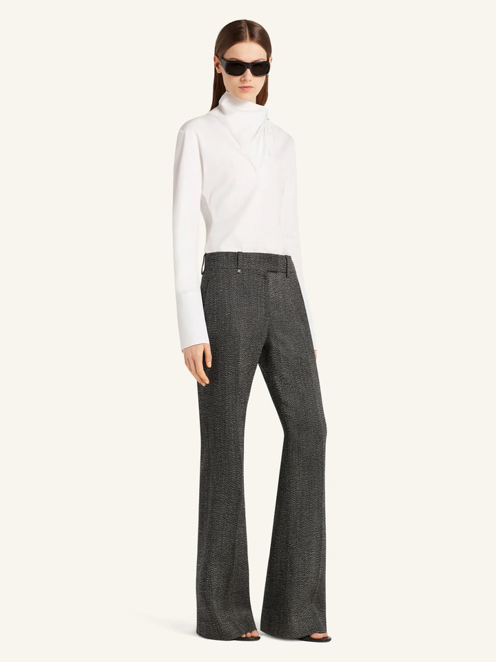 Knotted Poplin Blouse